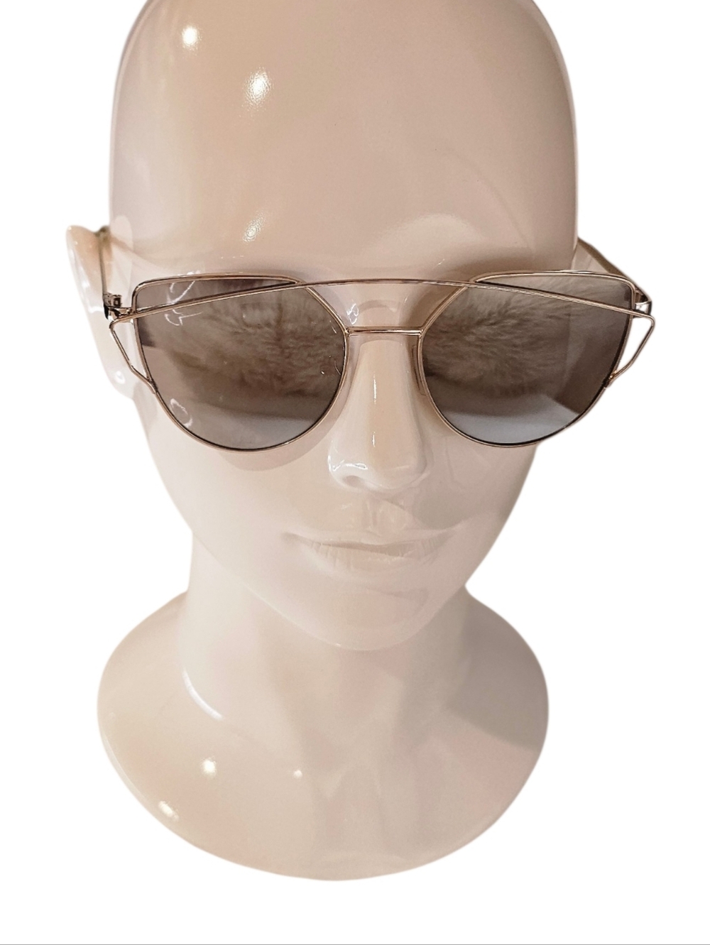 Reflective Metal Frame Sunglasses